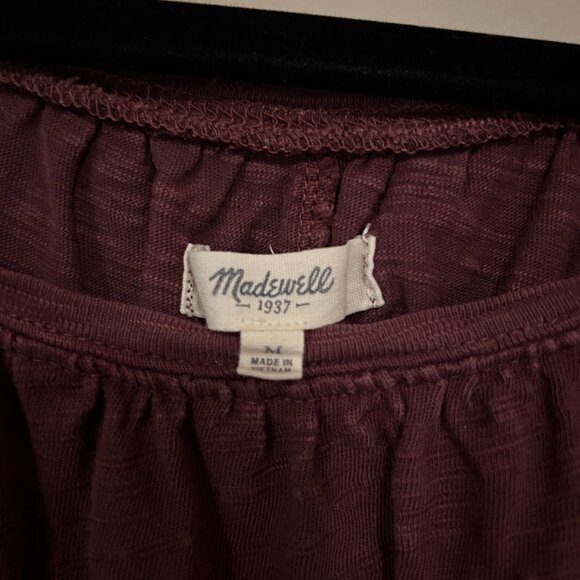 Madewell Maroon Top - Picture 2 of 3